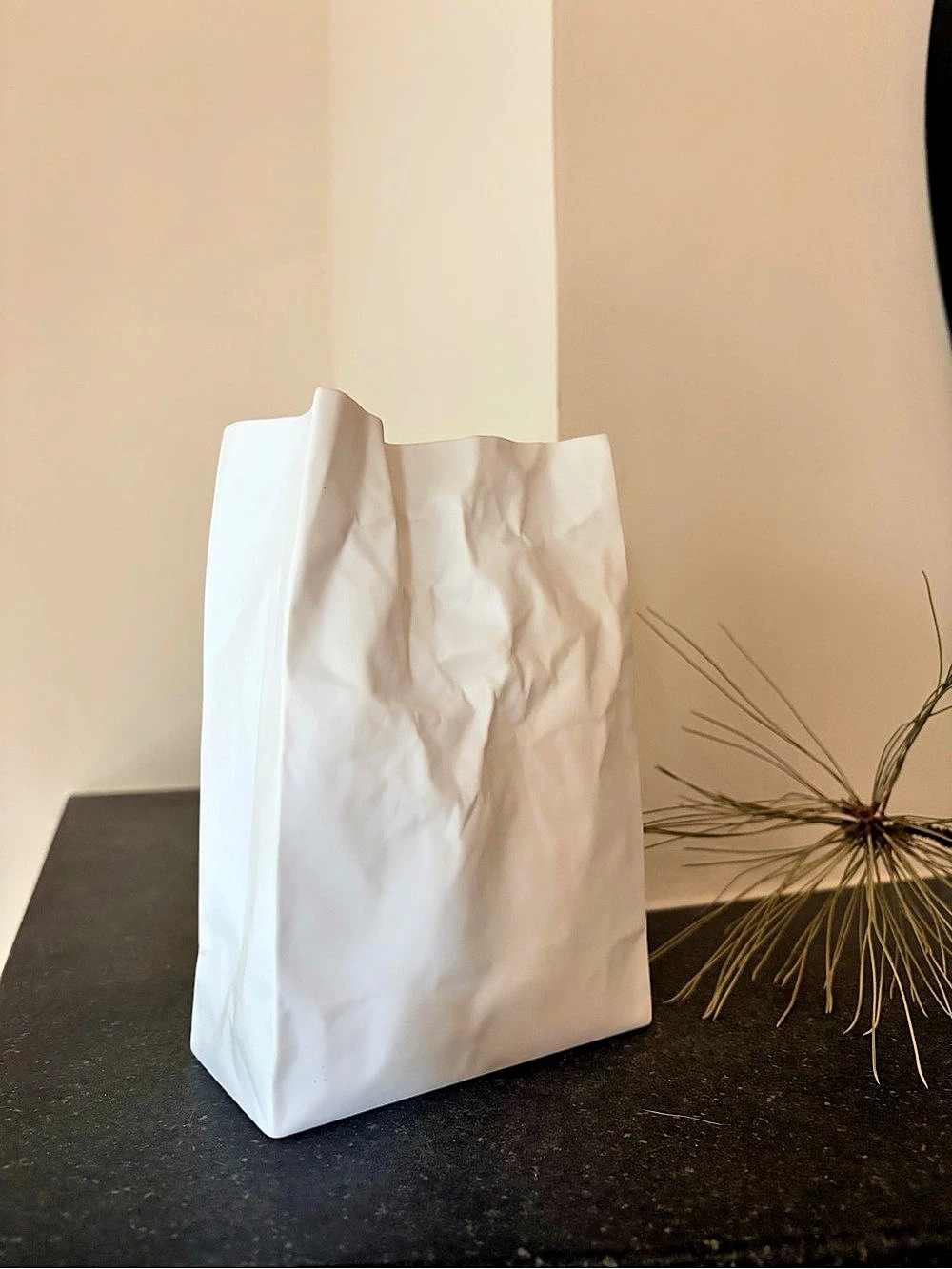 Makoto Komatsu Crinkle Bag Porcelain Vase